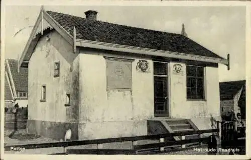 Ak Petten Nordholland, altes Rathaus