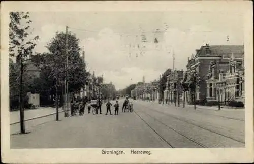 Ak Groningen Niederlande, Heereweg