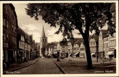 Ak Vacha in der Rhön Thüringen, Unterer Markt