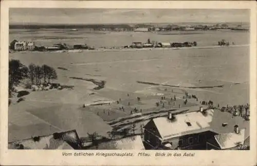 Ak Jelgava Mitau Lettland, Blick ins Aatal, Kriegsschauplatz