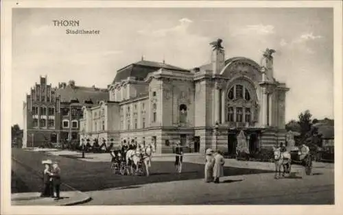 Ak Toruń Thorn Westpreußen, Stadttheater