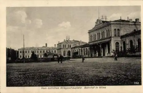 Ak Vilnius Wilna Litauen, Bahnhof