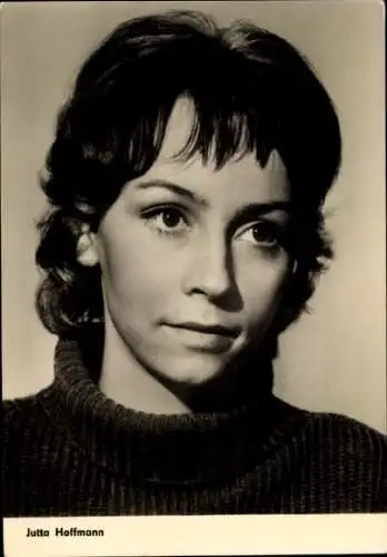 Ak Schauspielerin Jutta Hoffmann, Portrait, DDR Fernsehfunk, DEFA