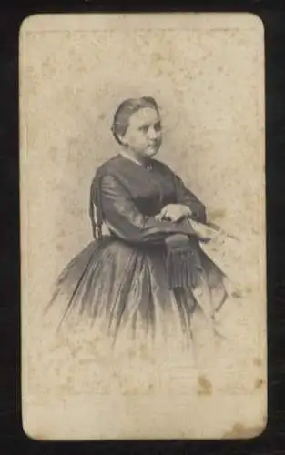 Cdv Portrait Sidonie von Böhmen, geb. Prinzessin von Sachsen