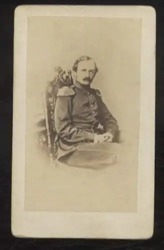 CdV Portrait Prinz Georg von Sachsen