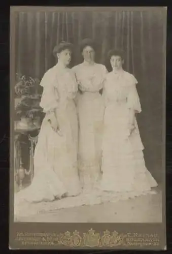 Cabinet Foto Dänische Prinzessinnen u.a. Luise und Tyra