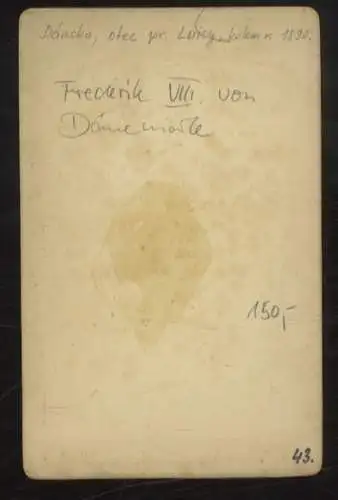 Cabinet Foto Frederik VIII. könig von Dänemark