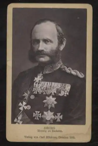 CdV Portrait Georg Herzog zu Sachsen