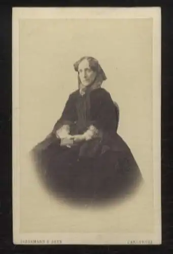 CdV Portrait Großherzogin Sophie von Baden, geb. Prinzessin von Schweden