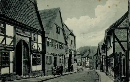 Ak Stadtoldendorf in Niedersachsen, Heiße Straße