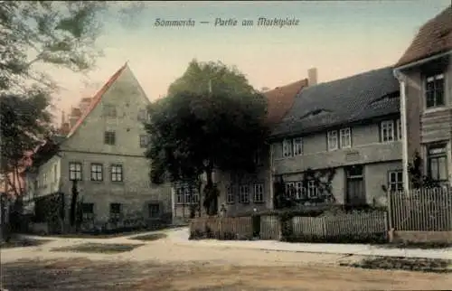 Ak Sömmerda in Thüringen, Marktplatz