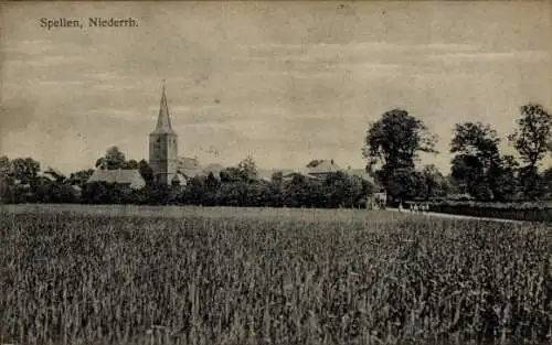 Ak Spellen Voerde am Niederrhein, Gesamtansicht