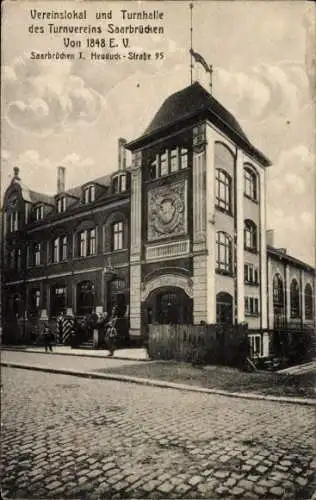 Ak Saarbrücken, Turnvereins von 1848 e.V., Vereinslokal und Turnhalle, Heuduckstr. 95