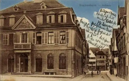 Ak Brackenheim an der Zaber Kreis Heilbronn, Rathaus