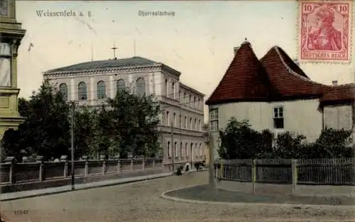 Ak Weißenfels an der Saale, Oberrealschule