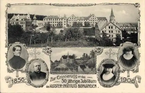 Ak Bonlanden Berkheim in Oberschwaben, 50jahrfeier Klosterinstitut 1906, Geistliche