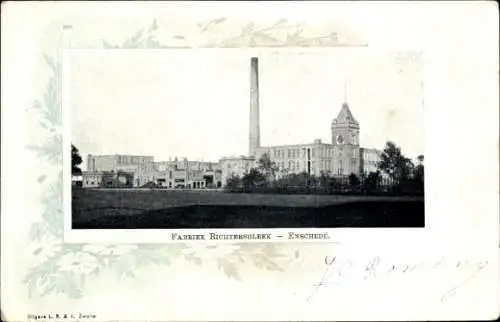 Passepartout Ak Enschede Overijssel Niederlande, Fabrik Rigtersbleek