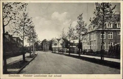 Ak Enschede Overijssel Niederlande, Minister Loudonlaan, Schule