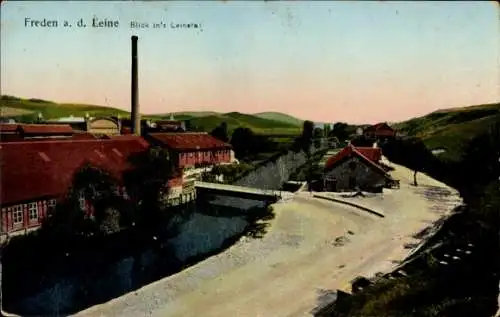 Ak Freden an der Leine Niedersachsen, Leinetal, Fabrikgebäude