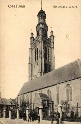 Ak Roeselare Roeselaere Westflandern, Sint Michiel's Kerk