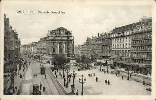 Ak Brüssel Brüssel, Place de Brouckère