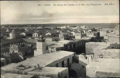 Ak Sfax Tunesien, Camp des Saphis und Rue des Forgerons