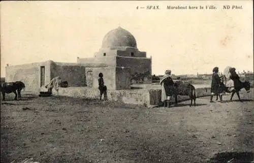 Ak Sfax Tunesien, Marabout außerhalb der Stadt