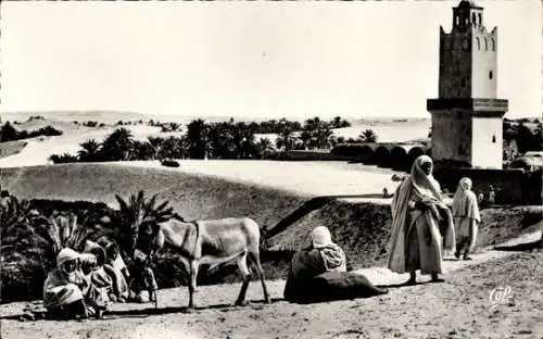 Ak El Oued Algerien, Moschee und Gärten von Souf