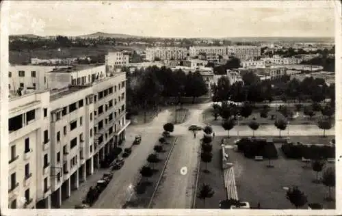 Ak Fez Fez Marokko, eine Ecke des Place de France