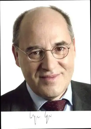 Foto Dr. Gregor Gysi, Die Linke, MdB, Autogramm