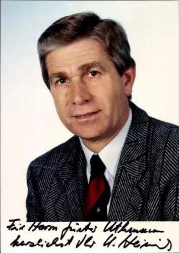 Foto Ulrich Heinrich, FDP, MdB, Autogramm