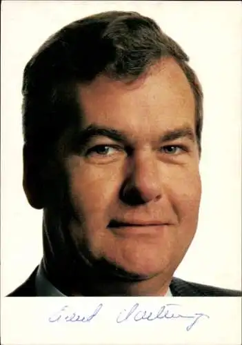 Foto Ak Ernst Kasting, MdB, Autogramm