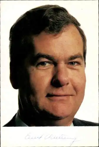 Foto Ak Ernst Kasting, MdB, Autogramm