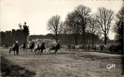 Ak Écommoy Sarthe, Rennbahn Fontenail