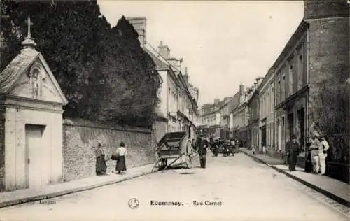 Ak Écommoy Sarthe, Rue Carnot