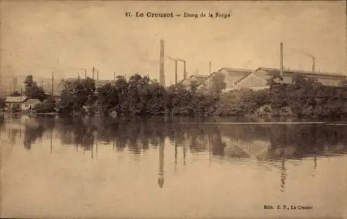 Ak Le Creusot Saône et Loire, Etang de la Forge