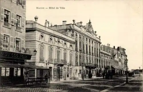 Ak Mâcon Saône-et-Loire, Rathaus