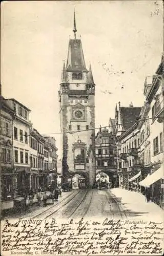 Ak Freiburg im Breisgau, Martinstor