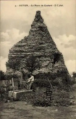 Ak Autun Saône-et-Loire, La Pierre de Couhard