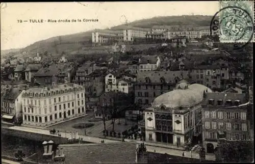 Ak Tulle Corrèze, Rechtes Ufer der Corrèze