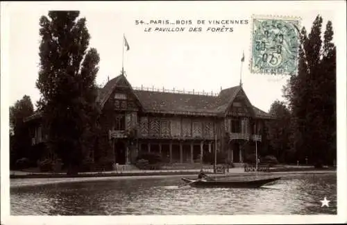 Ak Paris XII Bois de Vincennes, Waldpavillon