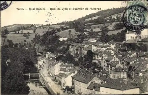 Ak Tulle Corrèze, Quai Baluze, Gesamtansicht