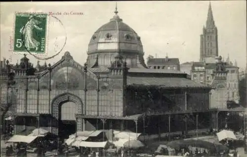 Ak Toulouse Haute Garonne, Carmes-Markt