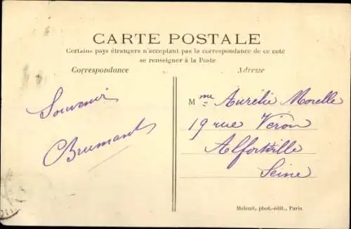 Ak Saint Cloud Hauts de Seine, Grande Cascade Basin