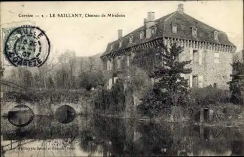 Ak Le Saillant Corrèze, Château de Mirabeau