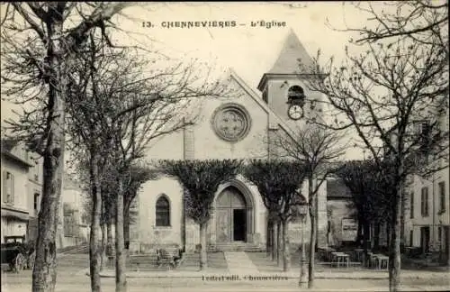 Ak Chennevières Val de Marne, Église