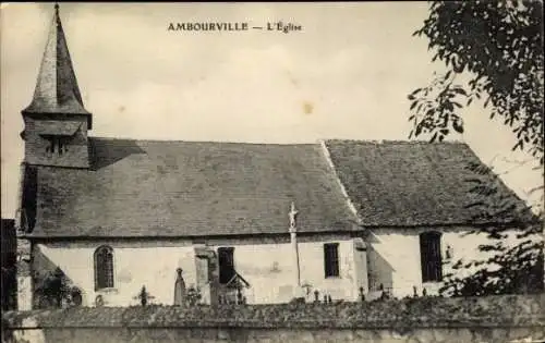 Ak Ambourville Seine Maritime, Kirche