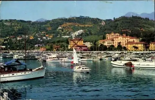 Ak Menton Alpes Maritimes, Hafen, Boote