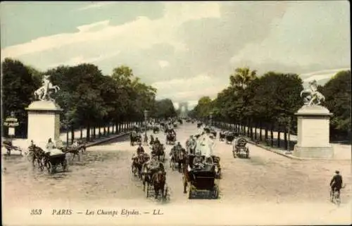 Ak Paris VIIIe Élysée, Die Champs-Élysées