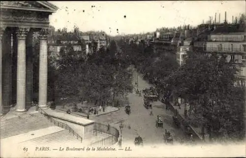 Ak Paris VIIIe Élysée, Boulevard de la Madeleine